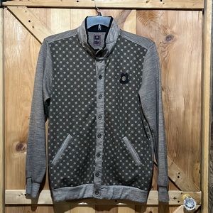 MIAMI Vice size XL brown cardigan with side pockets